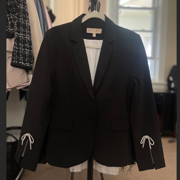 Dolan Left Coast- Crystal Bow Blazer - Picture 1 of 5